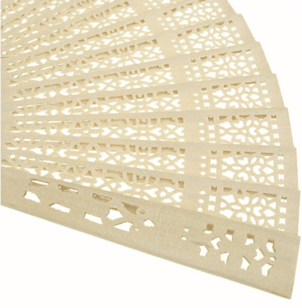 Sandalwood Folding Fans- 24 piece - Image 8
